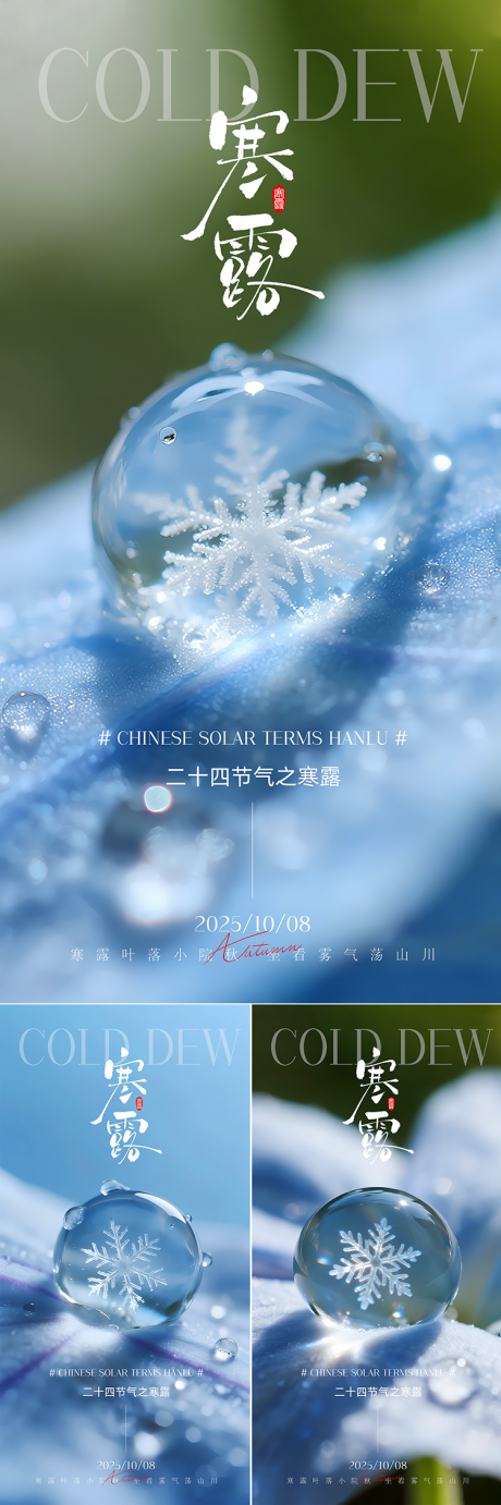 源文件下载【享设计】搜索编号：94130033332826448【寒露节气海报】