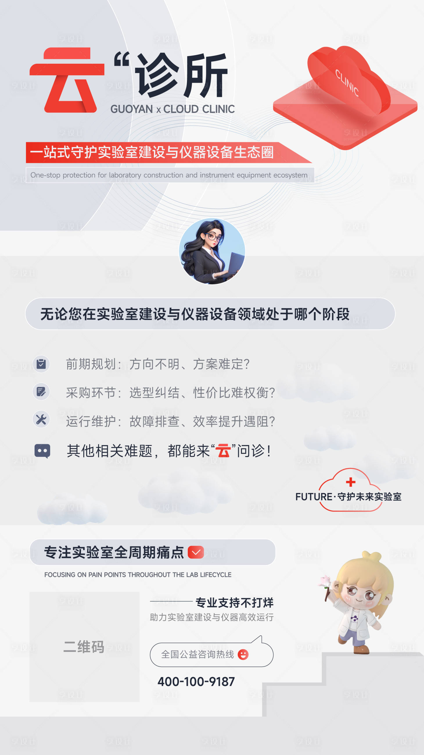 源文件下載【享設(shè)計(jì)】搜索編號(hào)：46140033128322280【科技云診所開(kāi)張海報(bào)】