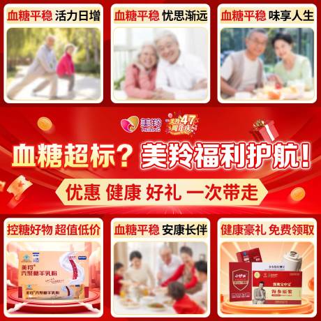 源文件下载【享设计】搜索编号：79350033303088836【血糖医疗九宫格海报】