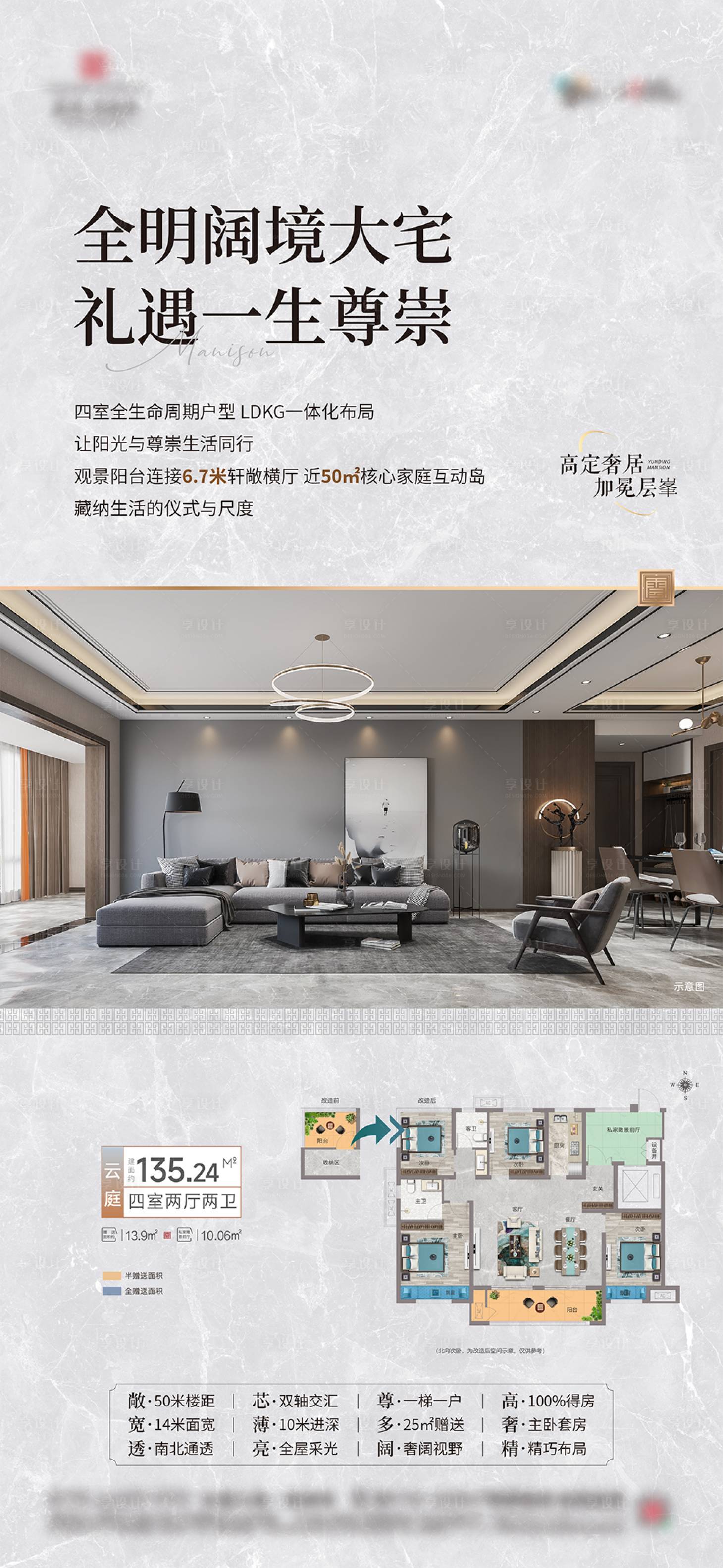 源文件下载【享设计】搜索编号：71360033214858743【地产横厅户型价值点】