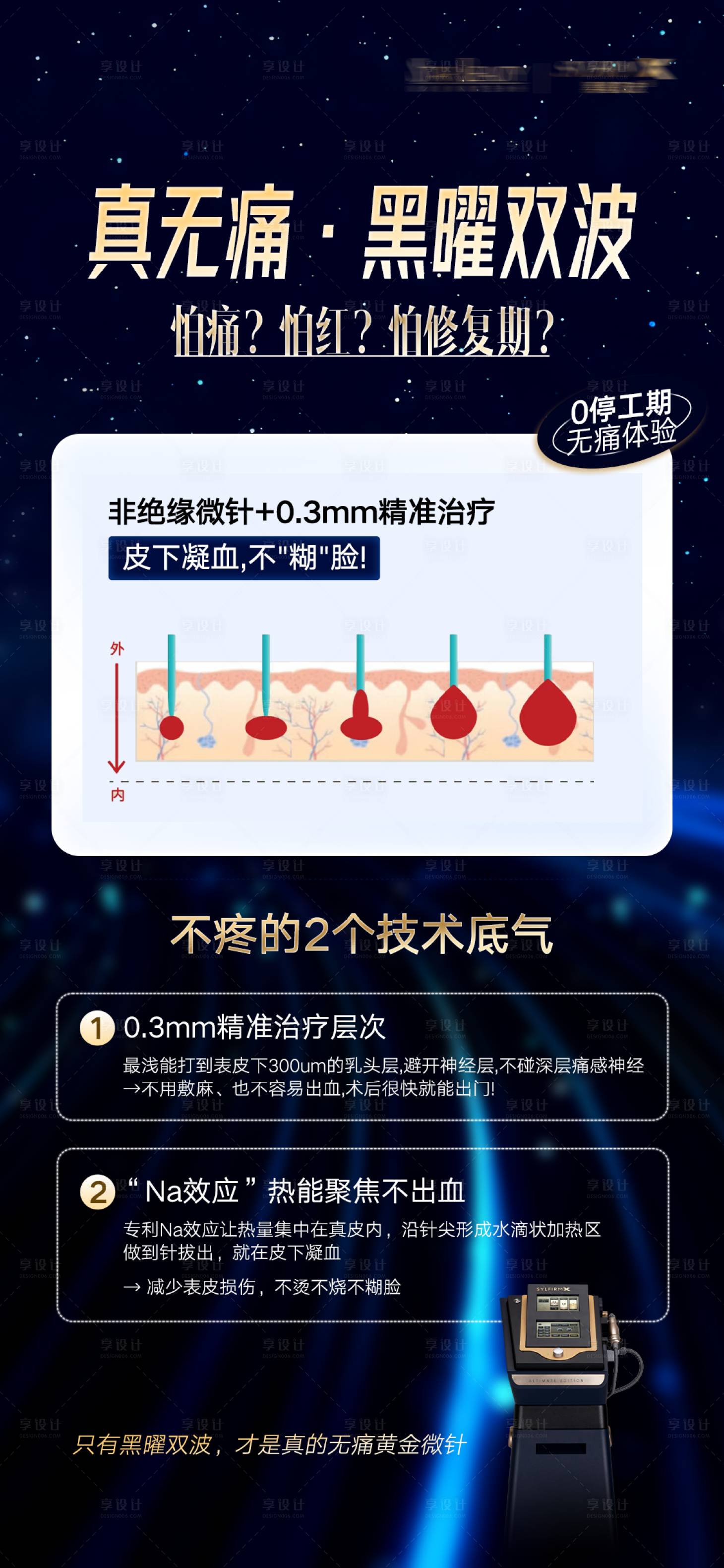 源文件下载【享设计】搜索编号：31210032835793426【黑曜双波无痛技术】