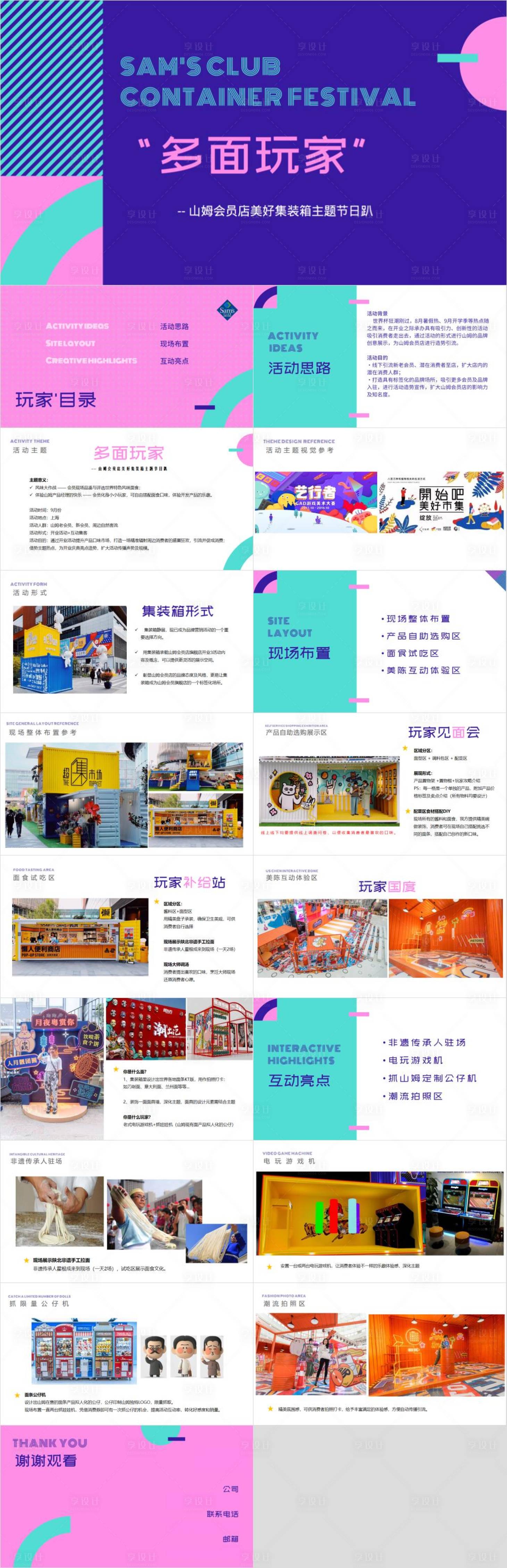 源文件下载【享设计】搜索编号：23580033081717854【山姆旗舰店面条展多面玩家PPT】