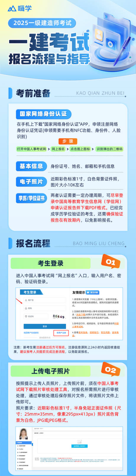 源文件下載【享設(shè)計】搜索編號：43340033152081512【考試報名指導(dǎo)流程海報長圖】