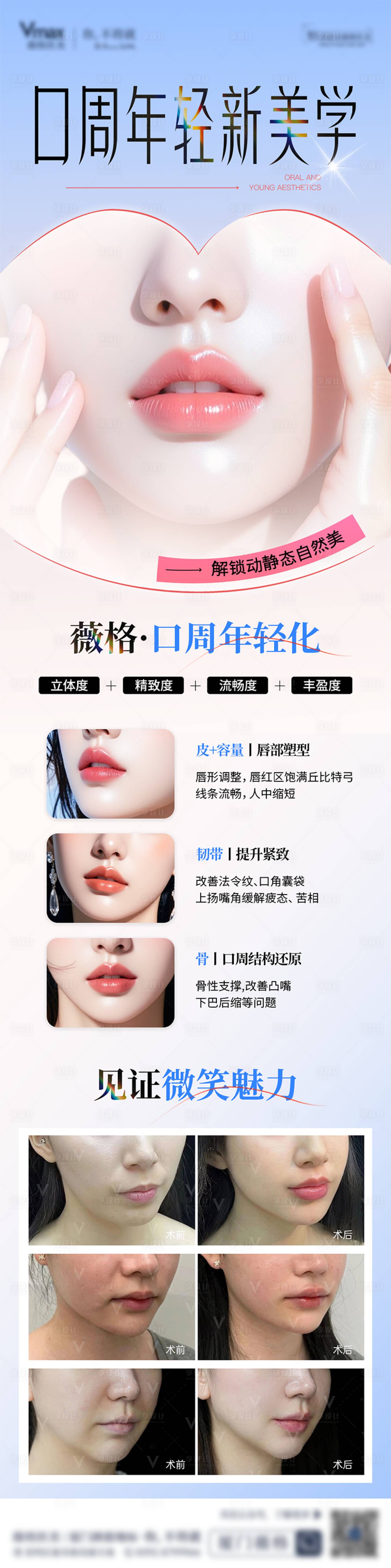 源文件下载【享设计】搜索编号：68830032844772902【医美口周年轻化抗衰案例对比海报】