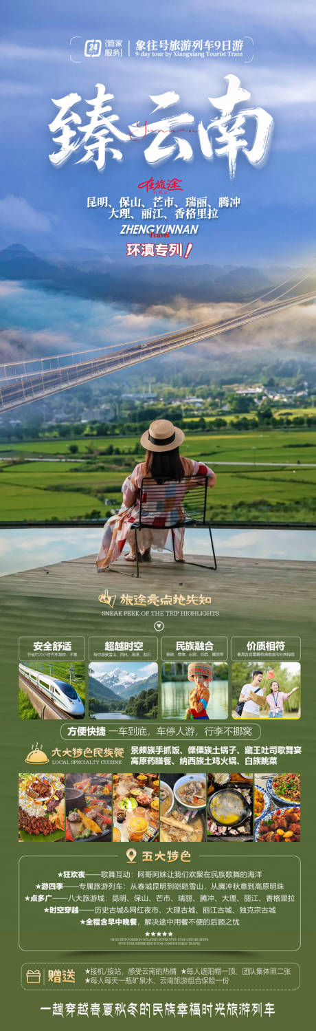 源文件下載【享設(shè)計(jì)】搜索編號(hào)：10550032990989322【云南旅游長圖】