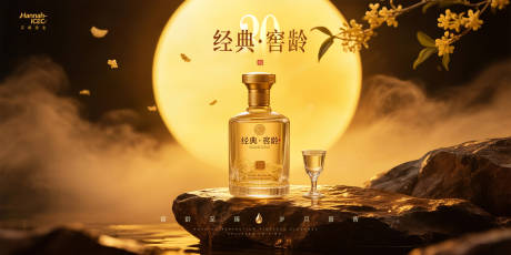 源文件下載【享設計】搜索編號：14340032948591652【白酒中秋節背景板】