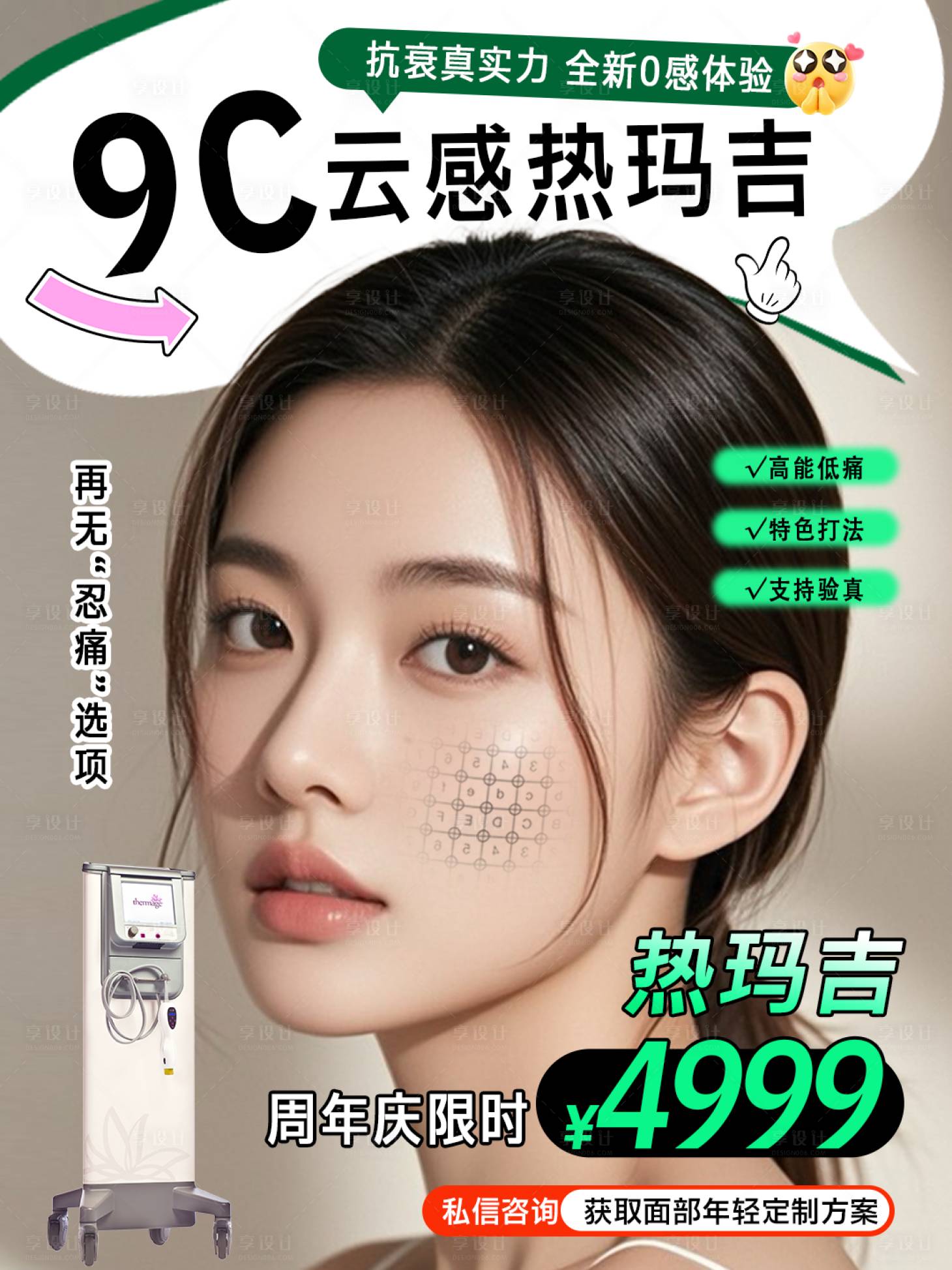 源文件下载【享设计】搜索编号：14800033266207666【医美热玛吉小红书】