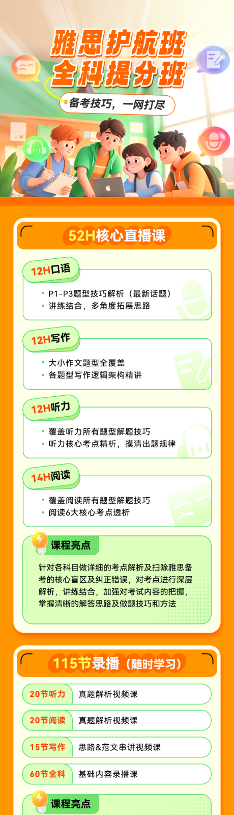 源文件下載【享設計】搜索編號：45570032959162058【雅思提分班課程詳情專題海報】
