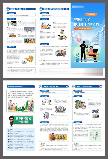 源文件下载【享设计】搜索编号：21590032885733994【金融反诈宣传三折页】