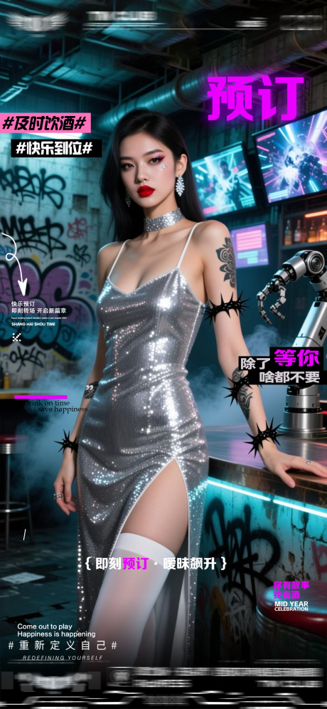源文件下載【享設(shè)計】搜索編號：42030033178431578【酒吧轉(zhuǎn)場爆滿日常邀約海報】