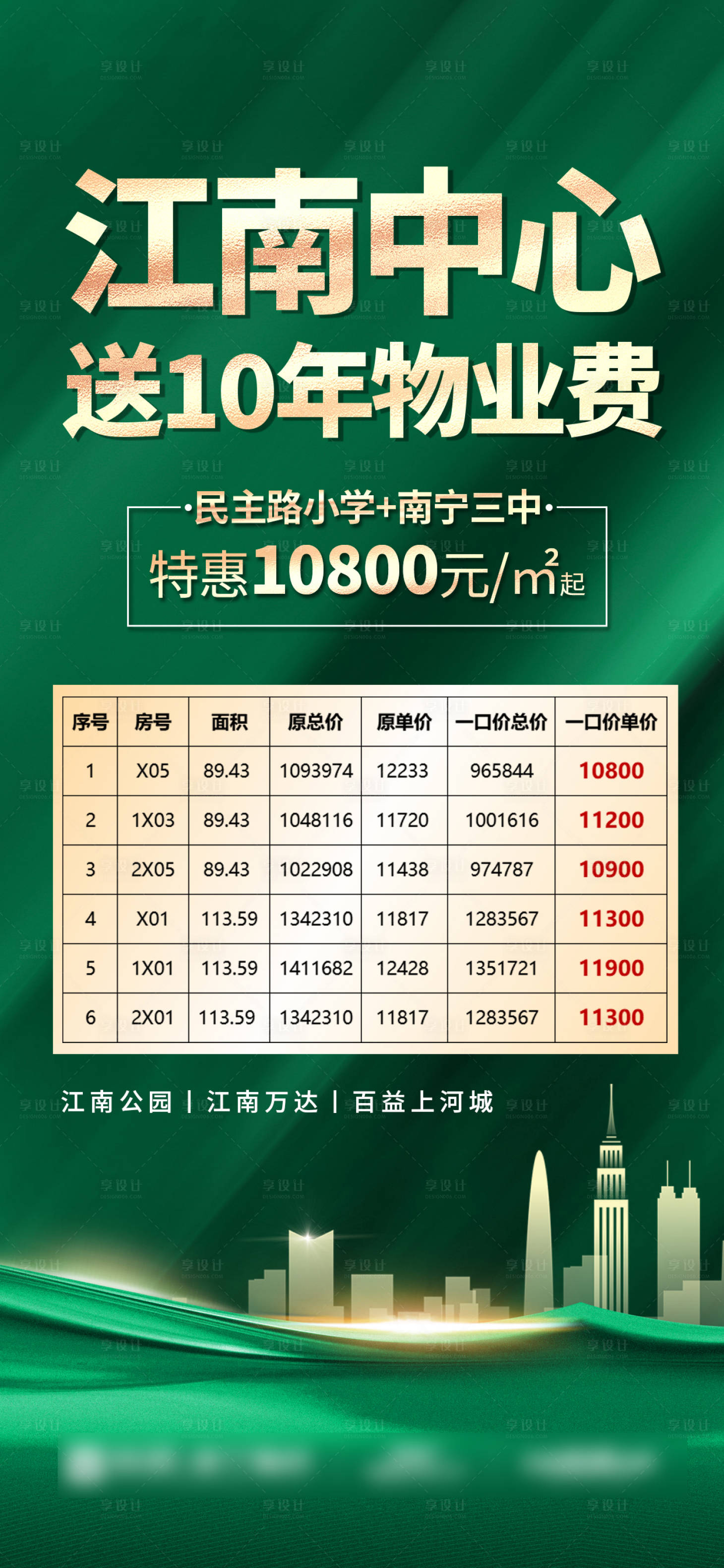 源文件下载【享设计】搜索编号：83700033345164359【送物业费特价房海报】