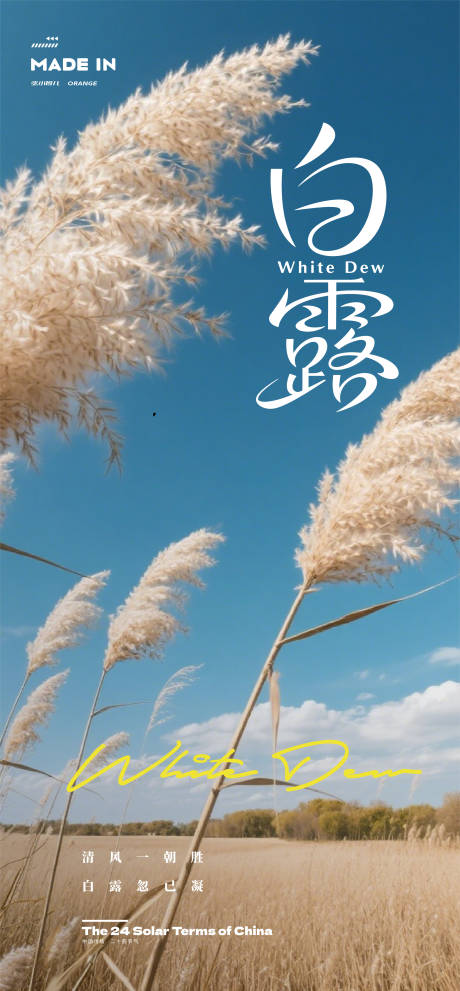 源文件下載【享設計】搜索編號：81610032951759874【白露節氣移動端海報】