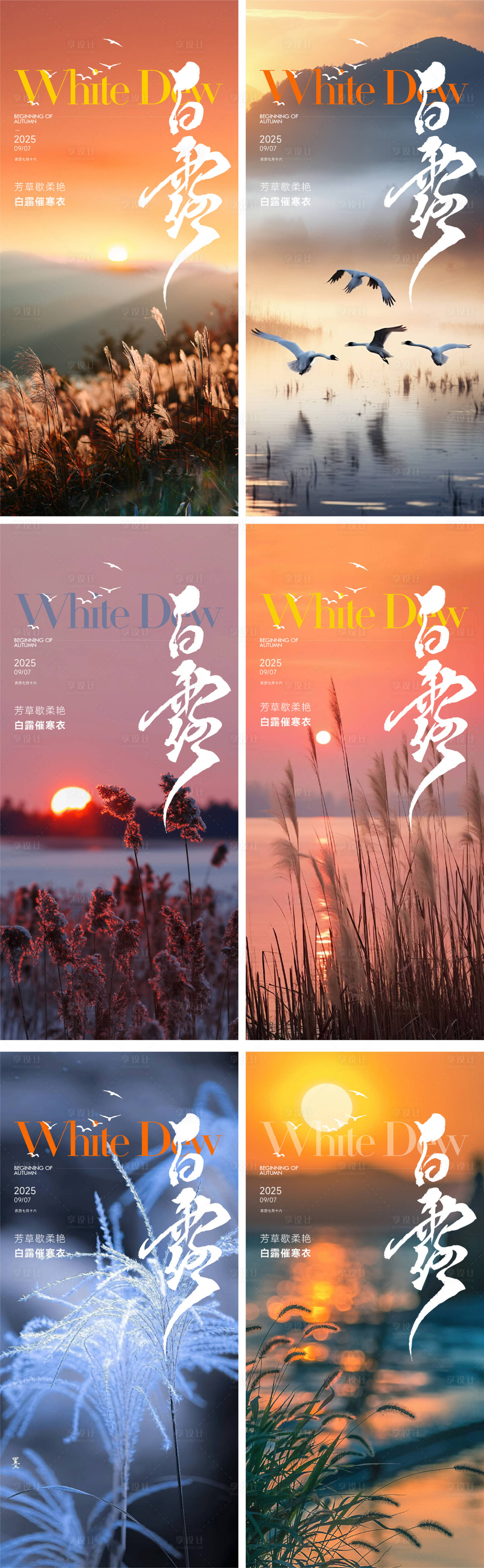 源文件下載【享設計】搜索編號：51790032866418810【白露節氣海報】