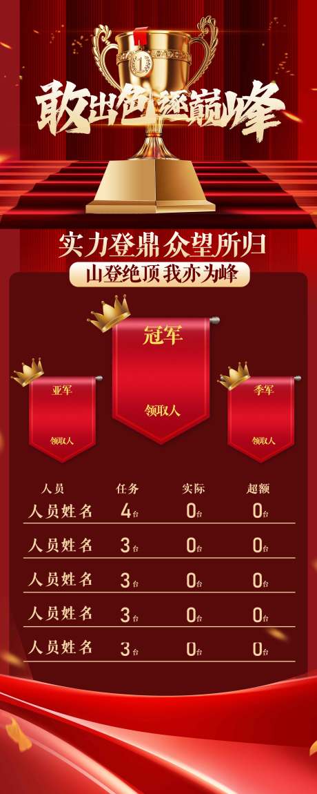 源文件下載【享設計】搜索編號：67360032899666026【年度頒獎盛典榮譽榜單紅色海報】