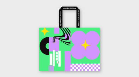 源文件下载【享设计】搜索编号：33400023546111710【创意艺术潮流编织手提袋】