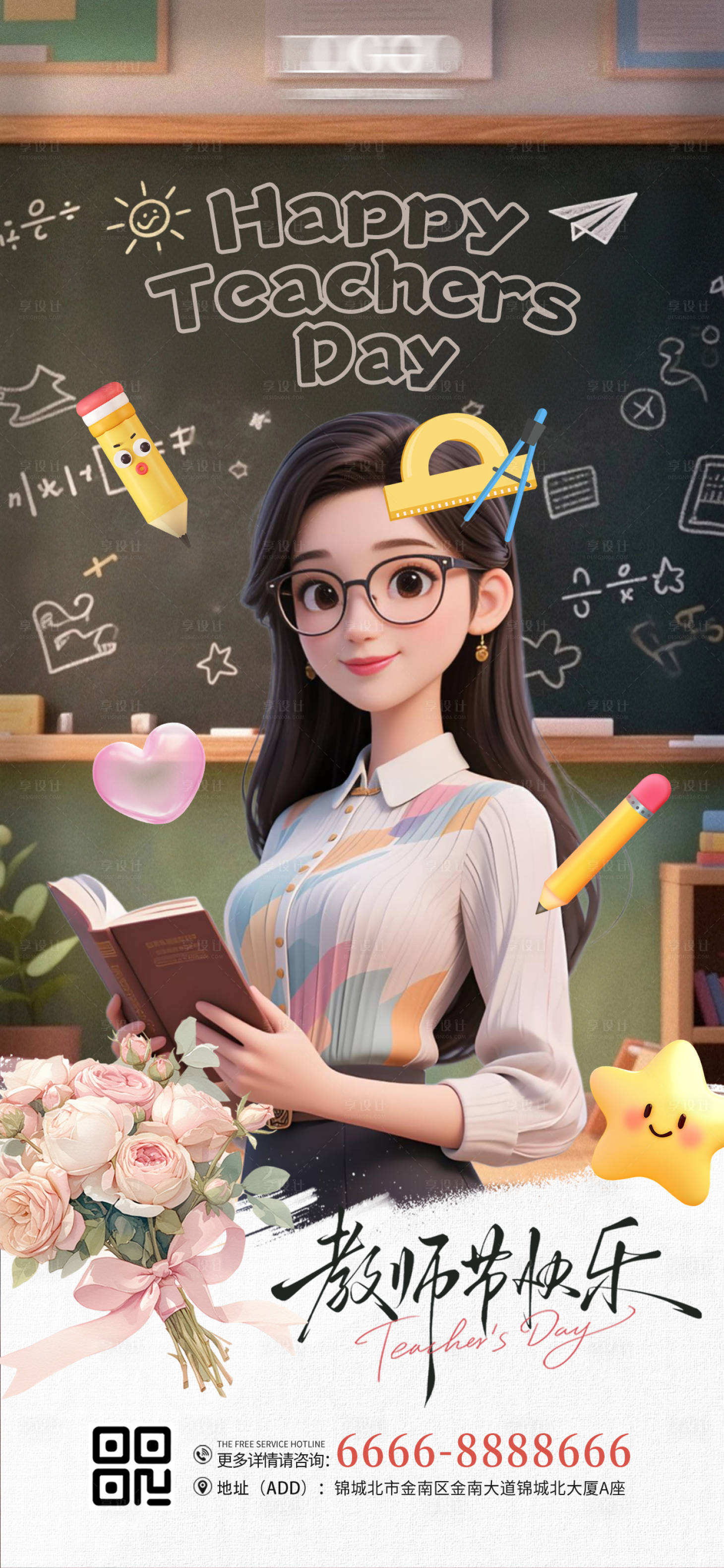 源文件下載【享設(shè)計】搜索編號：60720032967125151【教師節(jié)快樂】