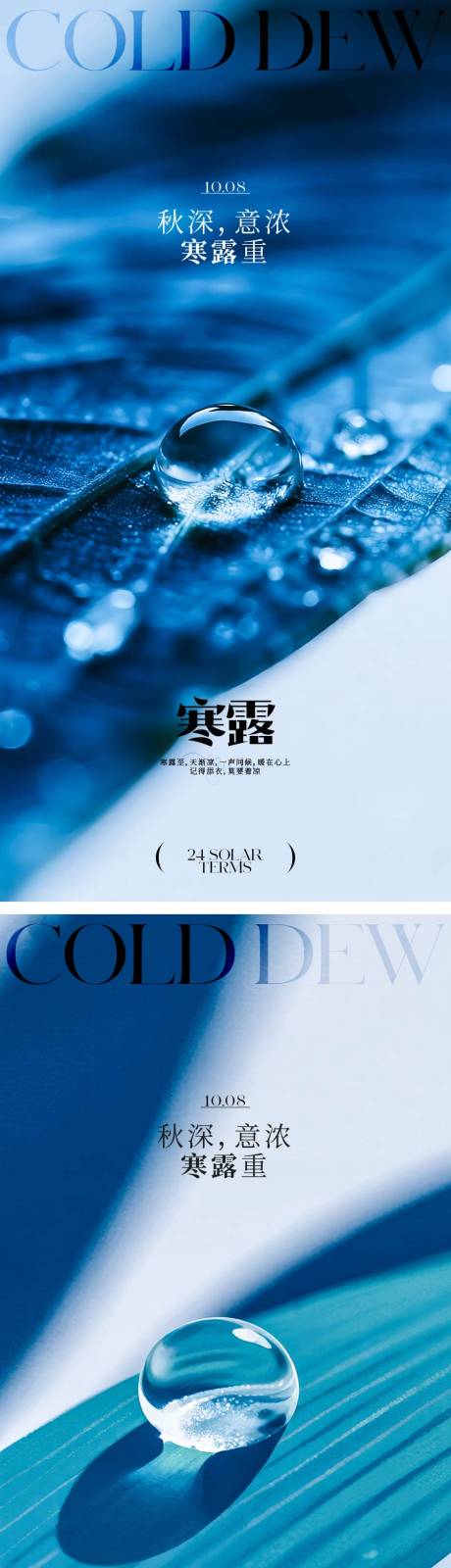 源文件下载【享设计】搜索编号：92030033355257095【寒露节气海报】