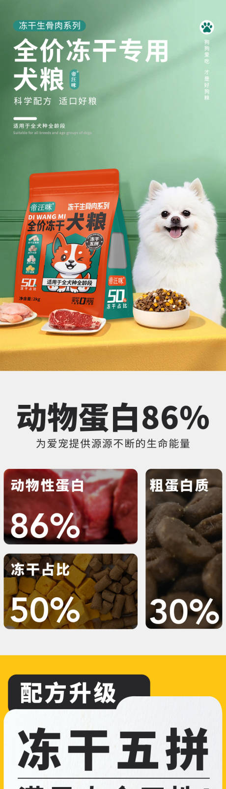 源文件下載【享設計】搜索編號：91660033061813927【寵物食品糧詳情頁】