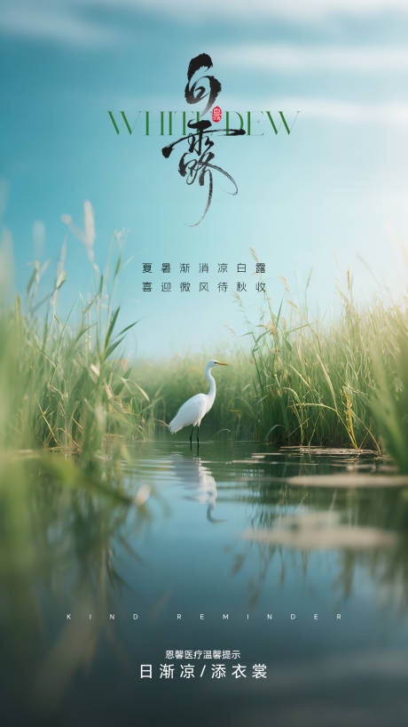源文件下載【享設計】搜索編號：61690032941037785【白露簡約意境節氣海報】