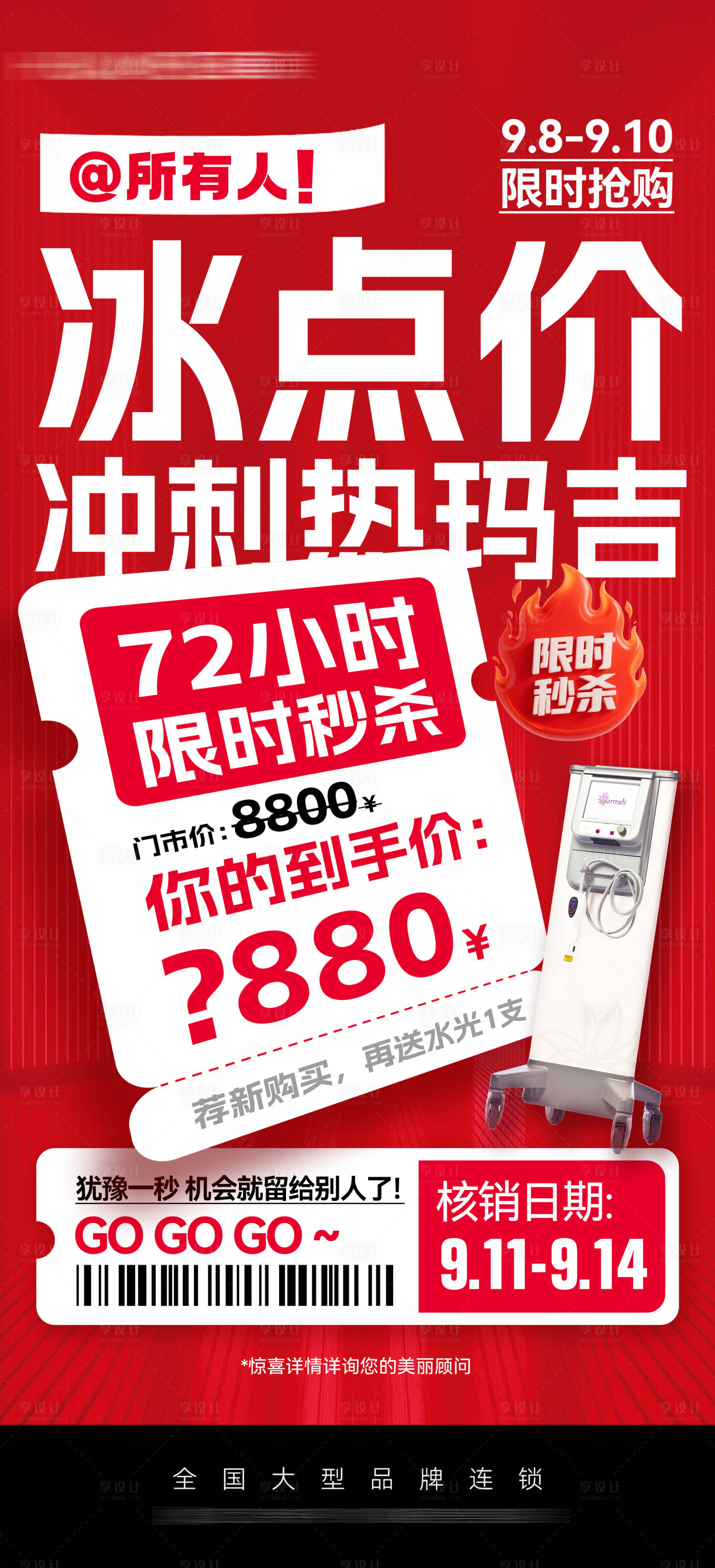 源文件下载【享设计】搜索编号：97780033241285633【医美热玛吉促销海报】