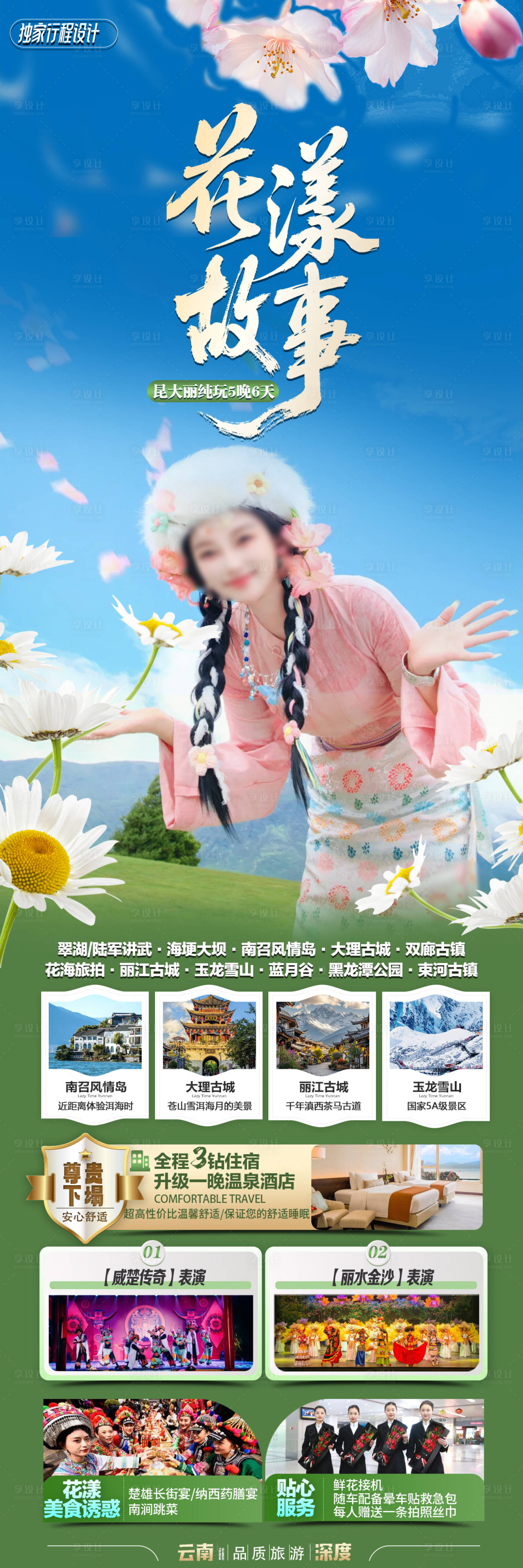 源文件下载【享设计】搜索编号：14410033123417852【云南旅游海报】