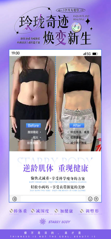 源文件下載【享設計】搜索編號：45890032868347955【腰腹前后對比】