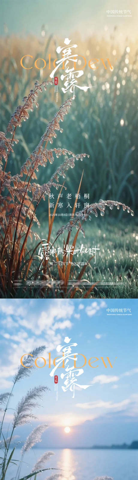 源文件下载【享设计】搜索编号：62770033256087589【地产寒露节气海报】