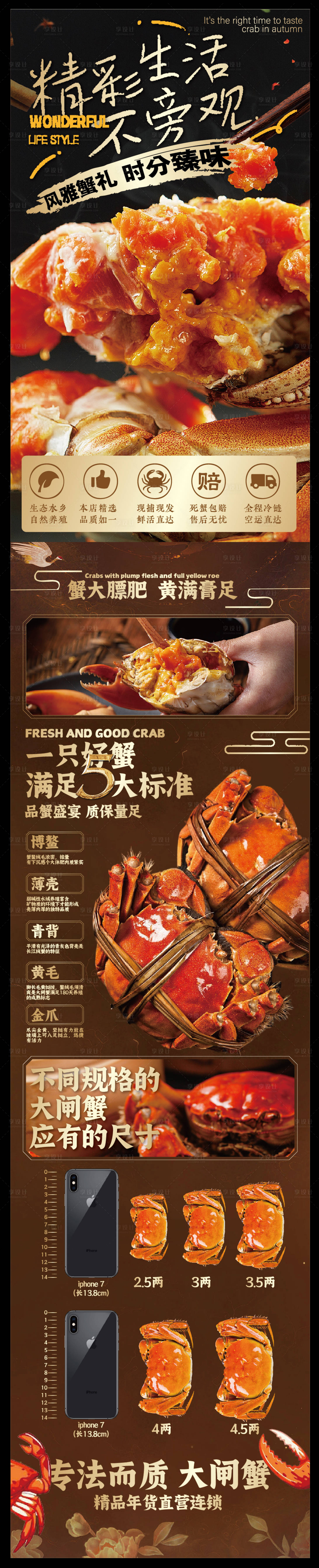 源文件下載【享設計】搜索編號：40610033135164407【贛南中秋大閘蟹海報】