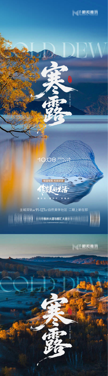 源文件下载【享设计】搜索编号：52570033313944357【寒露节日节气海报】