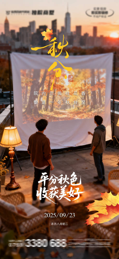 源文件下载【享设计】搜索编号：78970033222513373【二十四节气秋分海报】