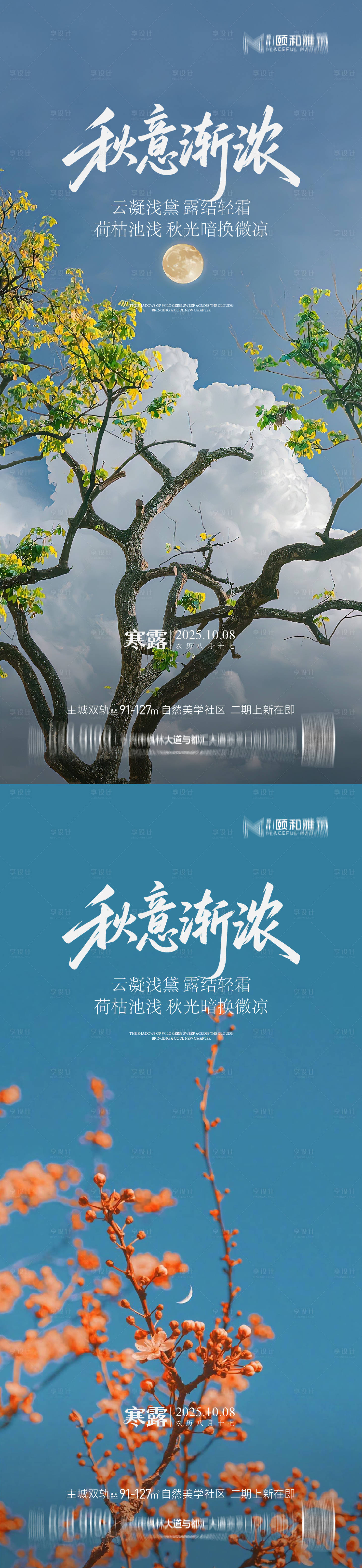 源文件下载【享设计】搜索编号：29560033288944380【寒露节日节气海报】