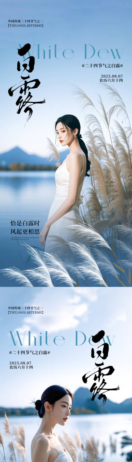 源文件下载【享设计】搜索编号：66610032845186028【医美白露节气海报】