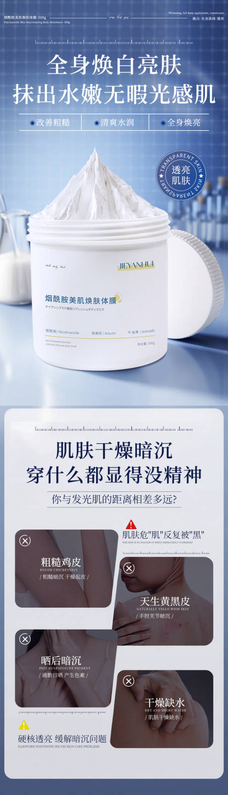 源文件下載【享設計】搜索編號：86320032884285607【煙酰胺美肌煥膚體膜】