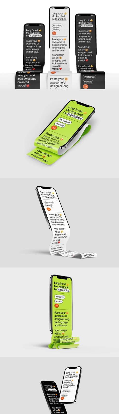 源文件下载【享设计】搜索编号：17820032942963530【手机长图展示褶皱样机】