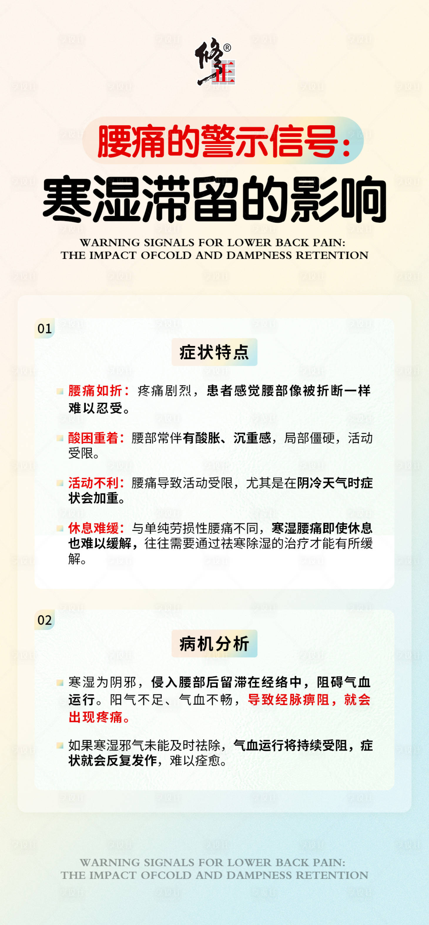 源文件下載【享設計】搜索編號：15050032505368205【腰痛科普常識】