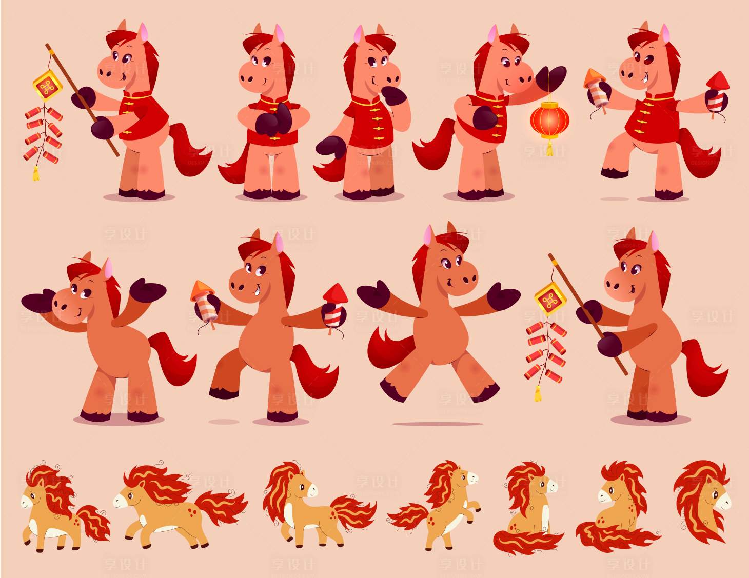 源文件下载【享设计】搜索编号：79260033257615206【2026年马年IP卡通设计】