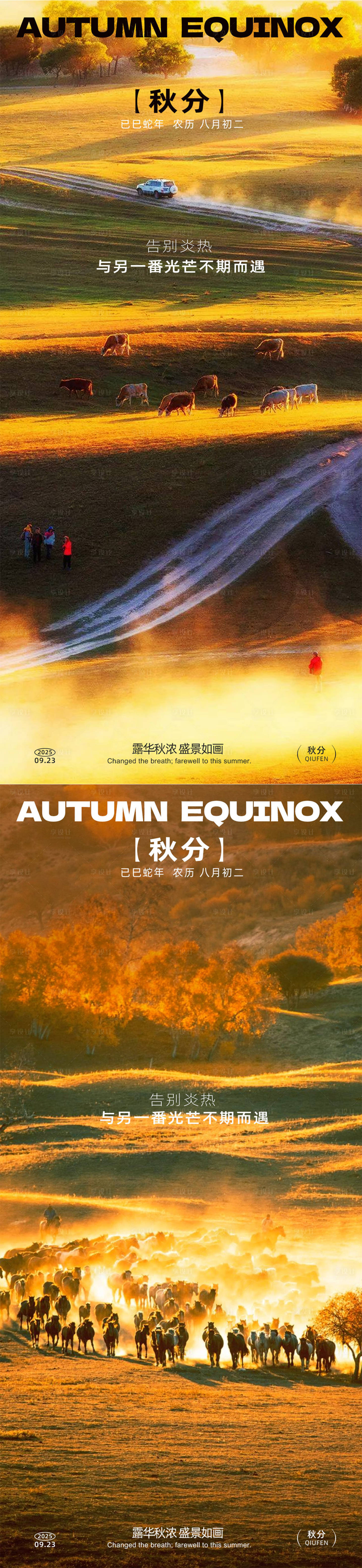源文件下载【享设计】搜索编号：52510032995302763【秋分写实系列海报】