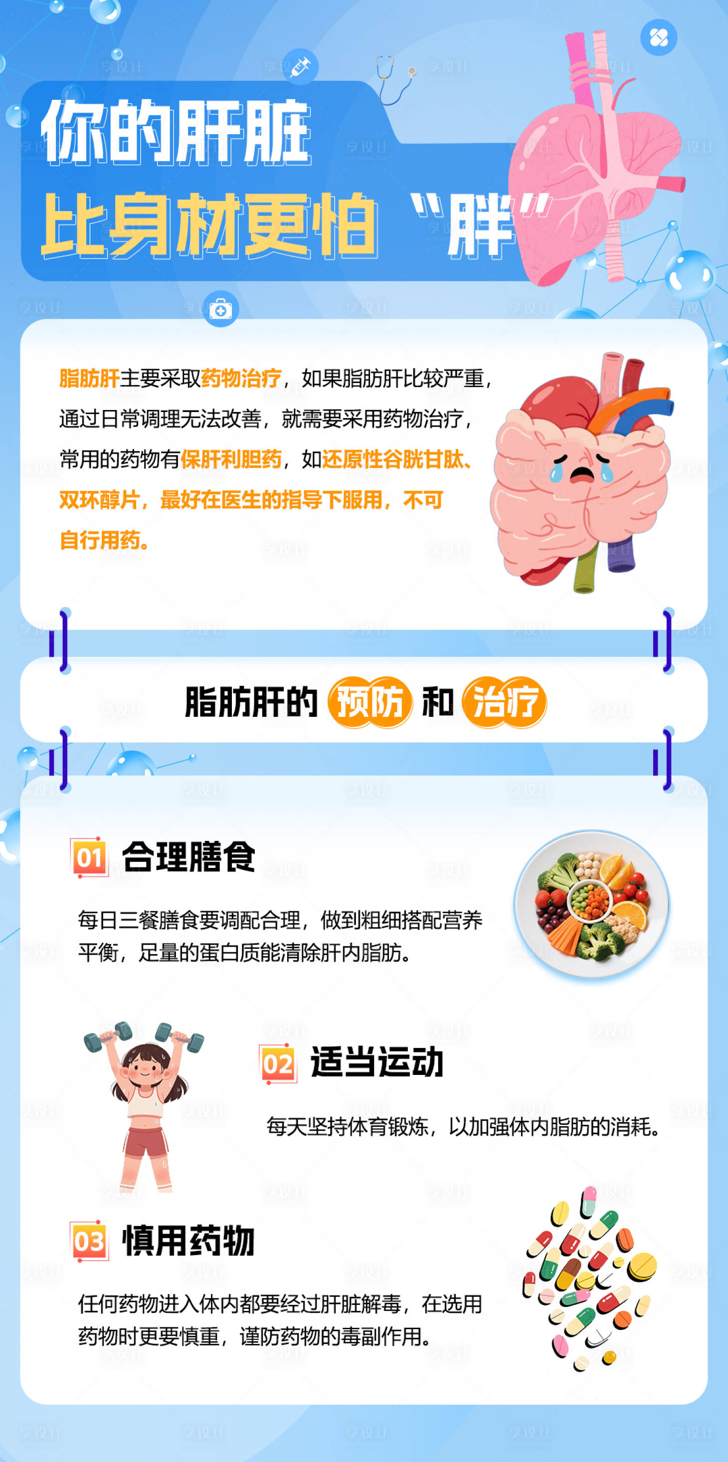 源文件下载【享设计】搜索编号：42660032873638396【科普肝脏宣传海报】