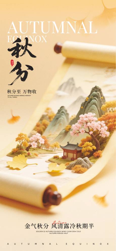 源文件下载【享设计】搜索编号：69210032870085081【秋分】
