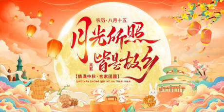 源文件下載【享設(shè)計(jì)】搜索編號(hào)：17270033000514093【橙色國(guó)潮中秋節(jié)國(guó)慶節(jié)主k】
