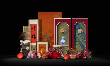 源文件下載【享設(shè)計】搜索編號：44250033135317955【中式婚禮效果圖美陳】