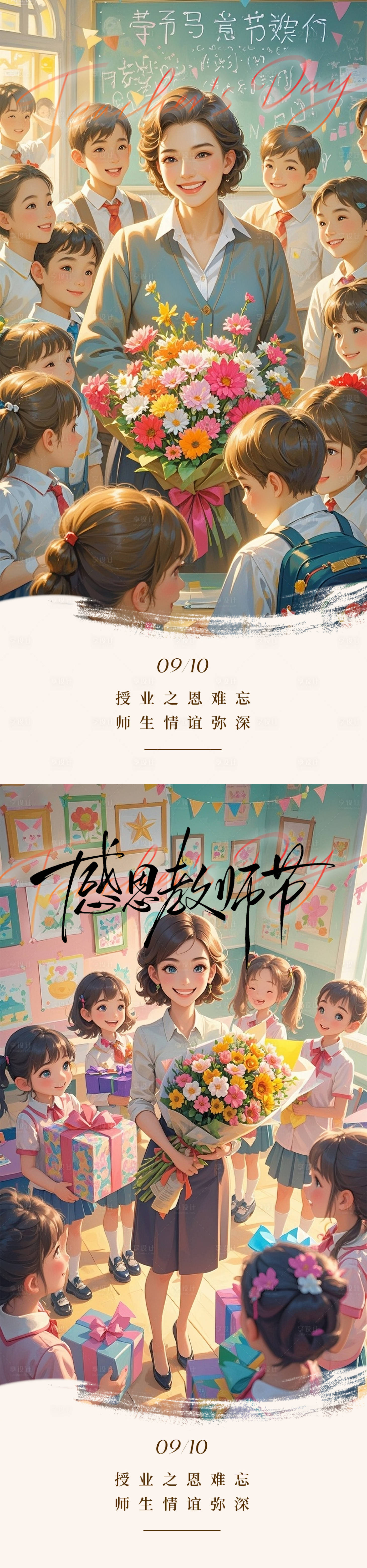 源文件下載【享設計】搜索編號：33300032928356177【教師節海報】