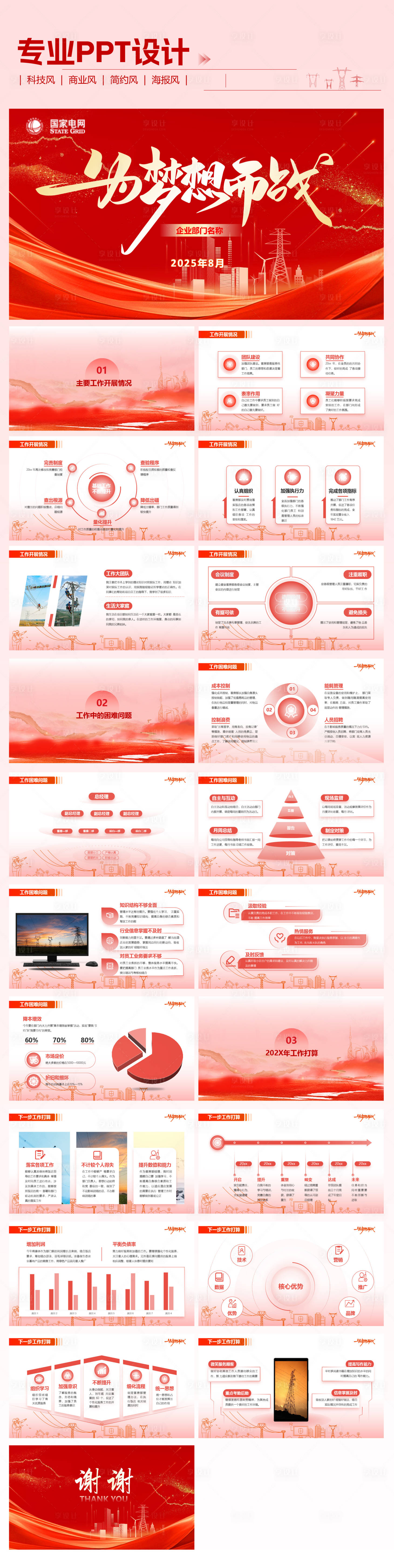 源文件下载【享设计】搜索编号：94750033276021724【电网PPT】