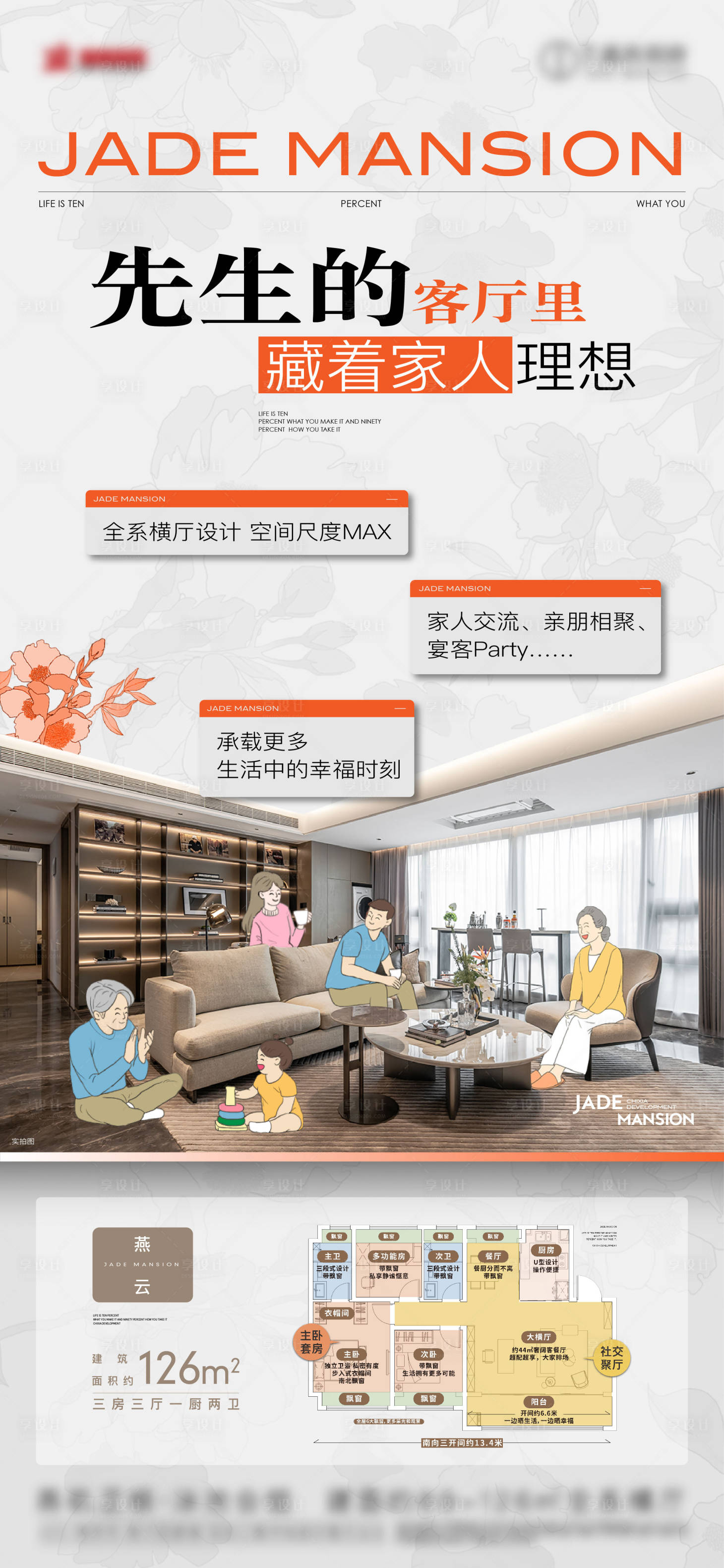 源文件下载【享设计】搜索编号：29180032853123888【户型 】