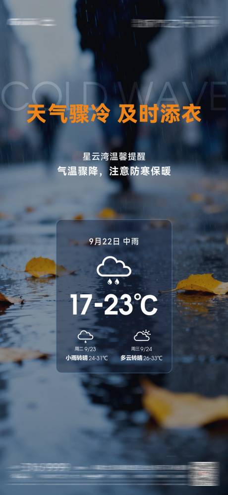 源文件下載【享設(shè)計(jì)】搜索編號(hào)：77060033083153122【降溫提示海報(bào)】