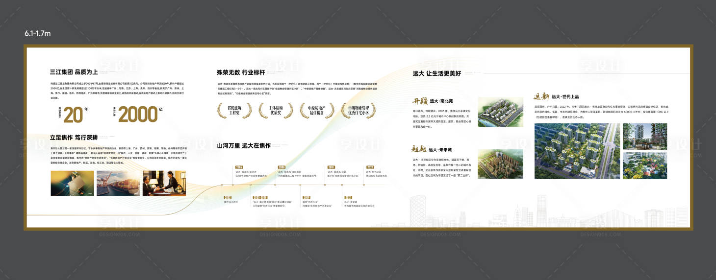 源文件下載【享設計】搜索編號：74930033143079112【地產品牌墻文化墻背景板】
