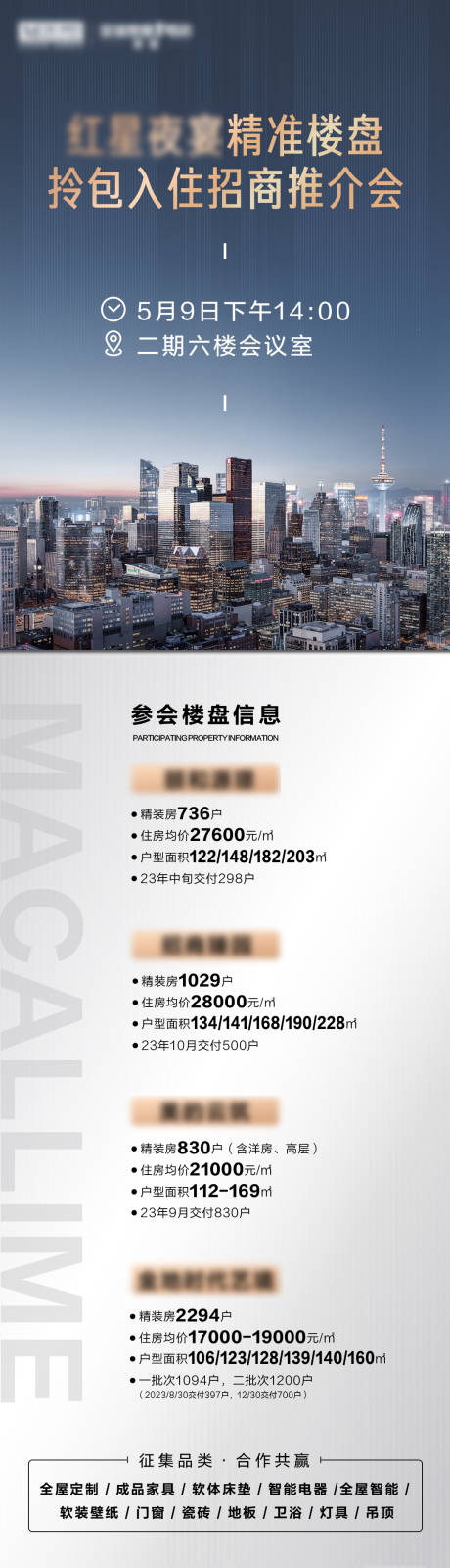 源文件下載【享設計】搜索編號：45320032969438418【小區招商推介海報】