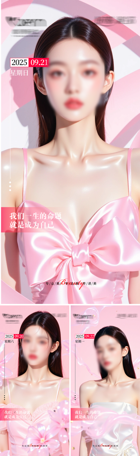 源文件下載【享設計】搜索編號：72770033015951296【美業高級輕奢早安海報】