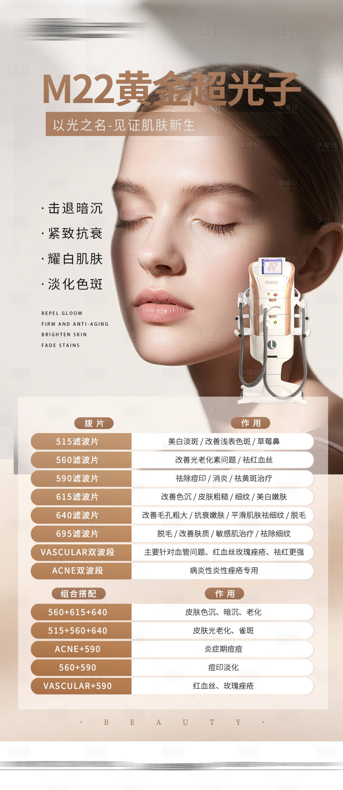 源文件下载【享设计】搜索编号：60290033334161839【医美仪器海报 】