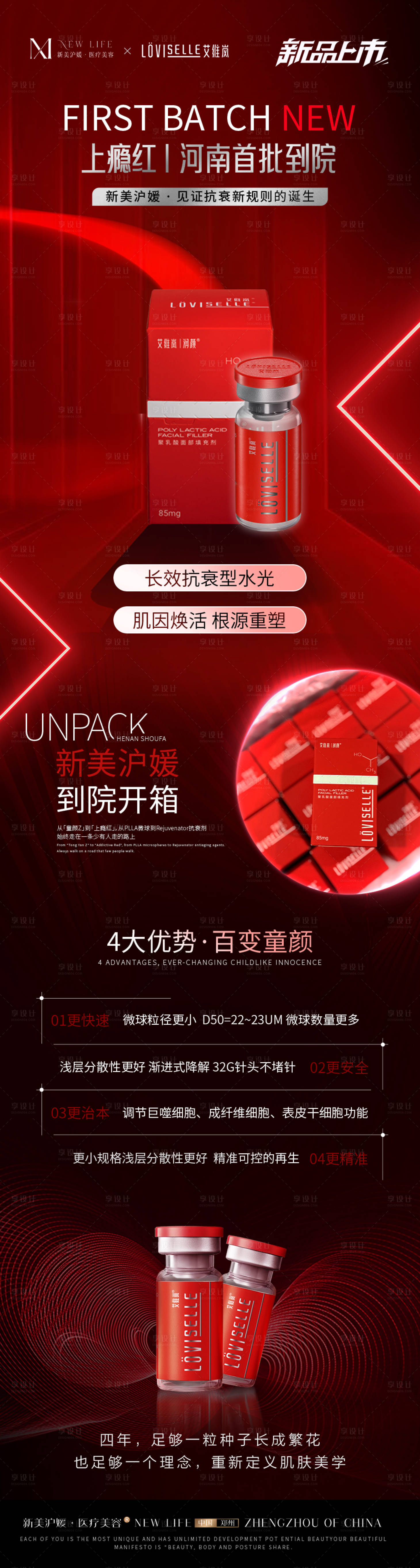 源文件下載【享設計】搜索編號：92160032946426215【醫美上癮紅抗衰功效宣傳海報】